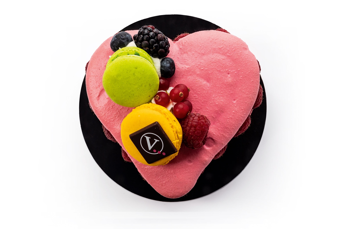 Coeur Macaron Framboises